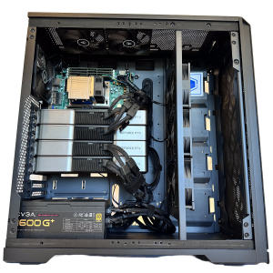 High-performance computing (HPC) system designed for AI and machine learning intensive workloads, featuring Chainsavvy's reliable and extensively tested solution.